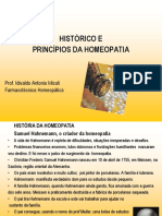 Histórico e Princípios Da Homeopatia - 2013-1 PDF