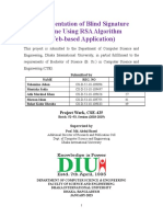 Implementation of Blind Signature Scheme Using RSA for Secure E-voting