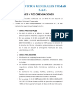 CONCLUSIONES Y RECOMENDACIONES Actualizada Valo 1