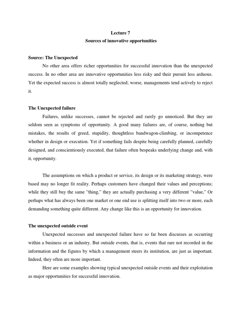 Reading on sources of innovation pdf innovation knowledge economy