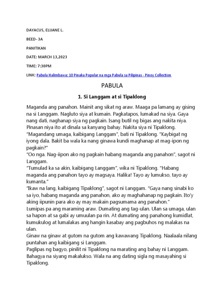 PABULA | PDF
