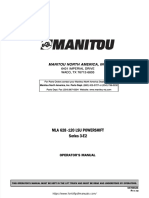 Manitou MLA628 Telehandler Operator's Manual PDF