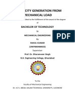 Electricity Generation From Mechanical Load