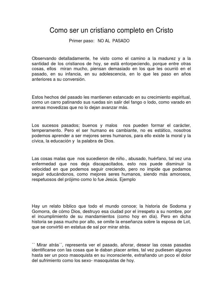 Como Ser Un Cristiano Completo en Cristo | PDF | Cristo (título) | Amor
