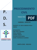 Procedimiento Civil: Demanda Trabajo Final