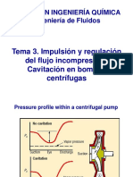 Cavitation in centrifugal pumps