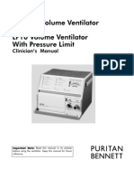 Puritan-Bennett LP6, LP10 Ventilator - User Manual