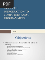 CS 101 - Module 1