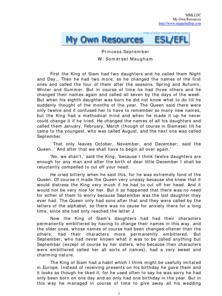 Princess September | PDF