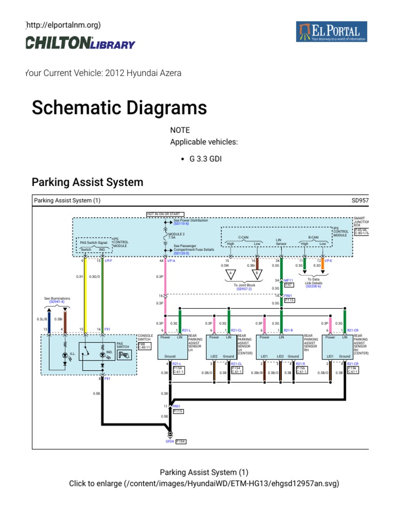 Diagrama de EPB Hyundai Azera 2012 | PDF | Computer Hardware ...
