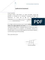 Justificacion de Inasistencia PDF