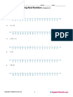 1 5 Assignment Adding and Subtracting Real Numbers