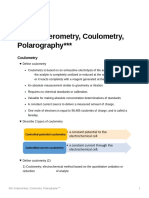 W9 Amperometry Coulometry Polarography