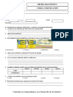 EVALUACIÓN DIAGNÓSTICA - ESCRIBE - 2do