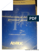 Alberto BINDER - Intro Decho Penal - Organizacion Judicial y Sujetos Procesales