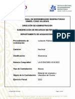 Licitación Pública Nacional Electrónica para Material de Limpieza y Utensilios de Cocina