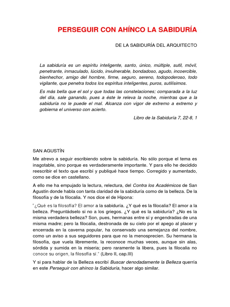 2 Perseguir Con Ahinco La Sabiduria PDF Sabiduría Conocimiento