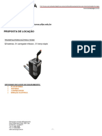 Locação transpaleteira elétrica R$3.000