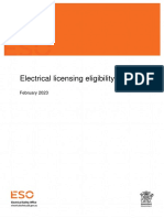 Es Licensing Eligibility Policy