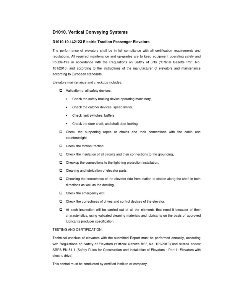 Stručni Test Engleskog Jezika PDF Elevator Pump