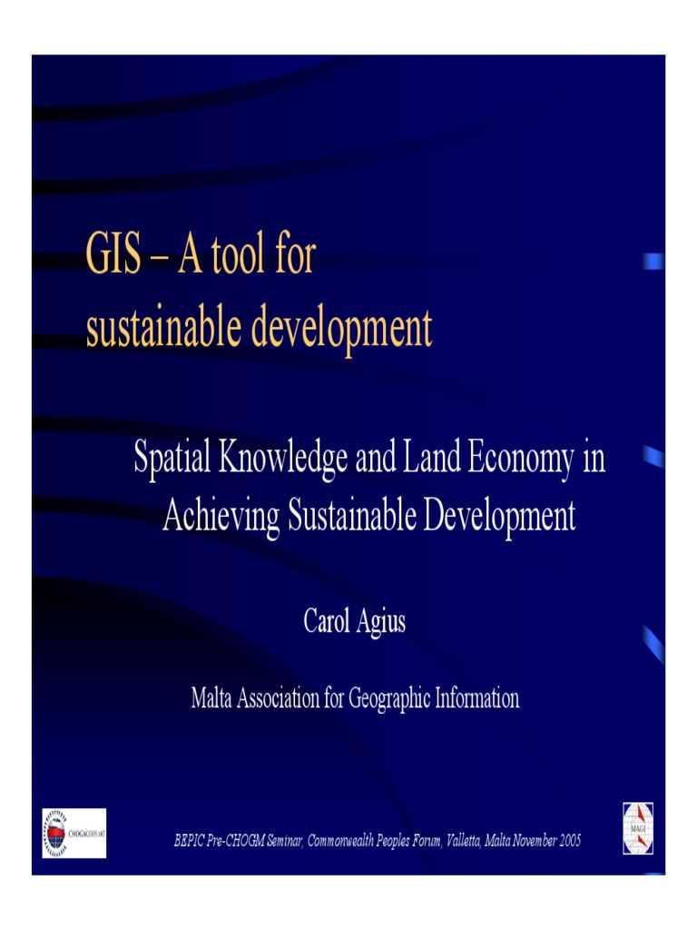 GIS for Sustainable Development Insights | PDF | Geographic Information ...