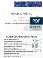 Psicodiagnóstico - Aula 1 - 06.03.2023 PDF