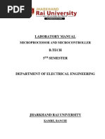 Lab Manual Microprocessor & Microcontroller-B.tech-Eee-5th PDF