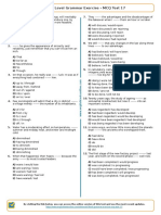 840 - Advanced Level Grammar Exercise MCQ Test 17 PDF