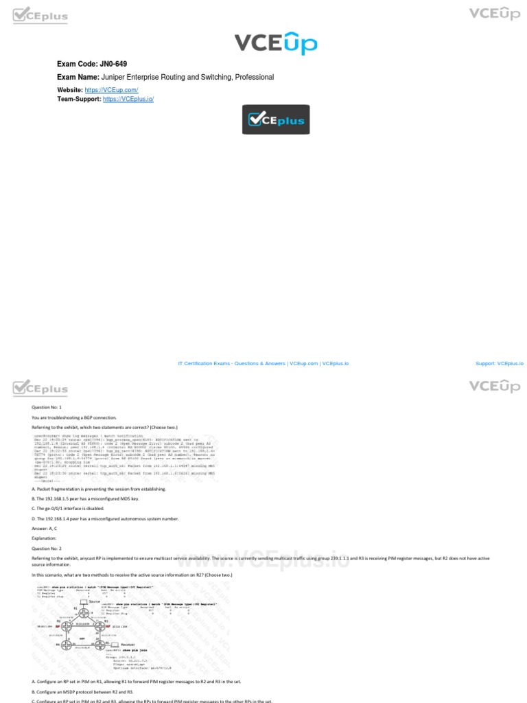 JN0-649 Prüfungsvorbereitung