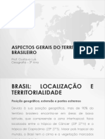 Aspectos da territorialidade brasileira