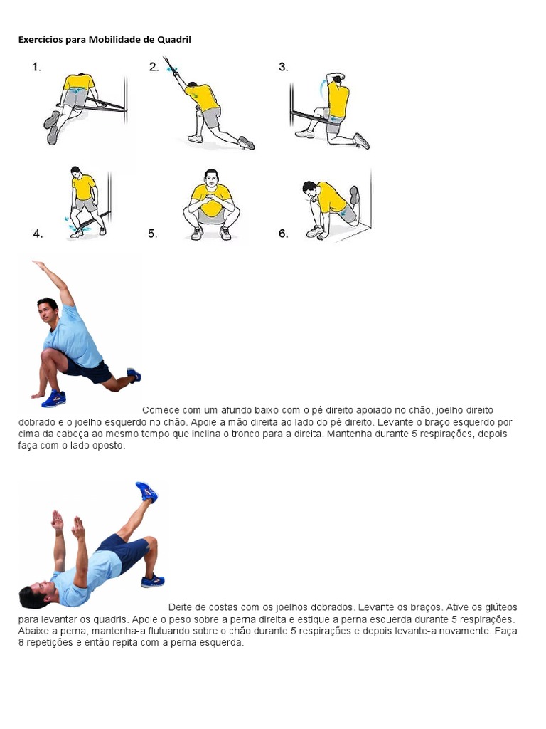 Exercícios para Mobilidade de Quadril e Tornozelo | PDF | Pé