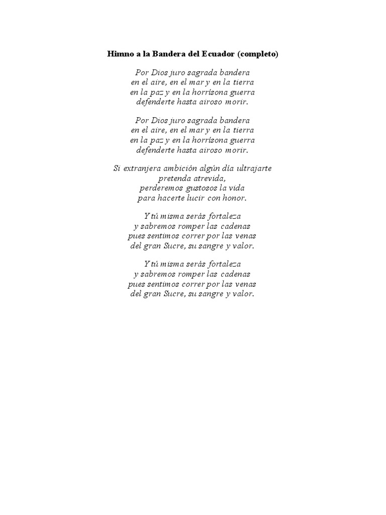 Himno A La Bandera PDF