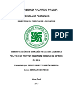 Identificación de Simpatía Hacia Una Lideresa Política en Twitter Mediante Minería de Opinión en 2018