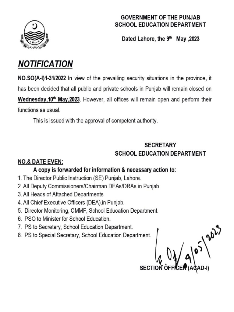 Notification 1 PDF | PDF