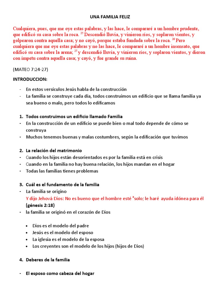 Claves para una Familia Feliz en Cristo | PDF | Cristo (título) | Adán