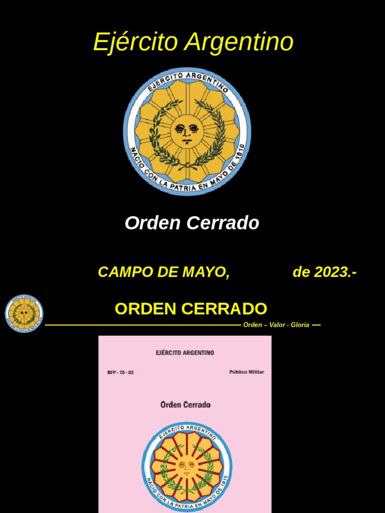 Instrucción de Orden Cerrado Militar | PDF | Militar