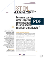 Pays en Developpement Fiscalite Transnationale