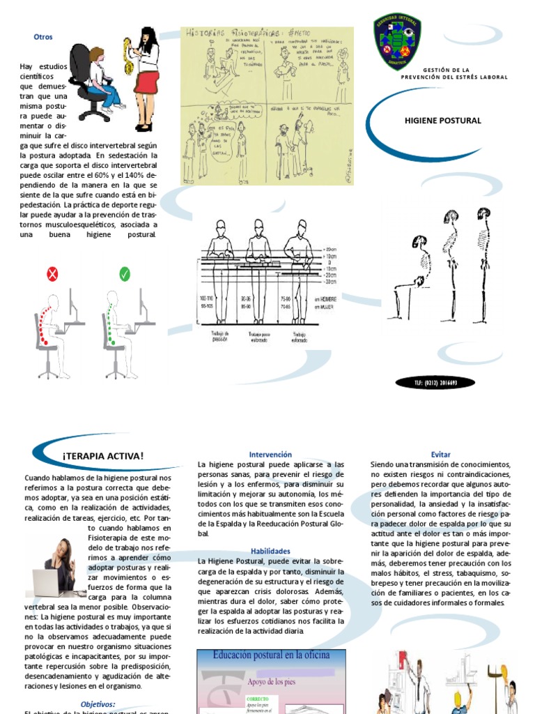 Higiene Postural y Prevención de Lesiones | PDF | Dolor lumbar | Medicina