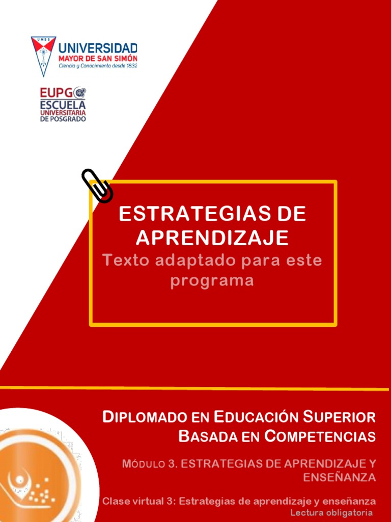 Lectura 2 Estrategias de Aprendizaje-1 | PDF | Aprendizaje | Maestros