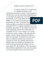 O Que É Insuficiência Venosa Crônica