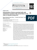 ART 2 - Determination of Factors Associated With Early Readmission of Patients With Mental Illness in Two Cities in Colombia During 2018 PDF