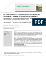 Le Cure Intermedie Come Soluzione Per Affrontare Le Malattie Croniche - Stroke Care PDF