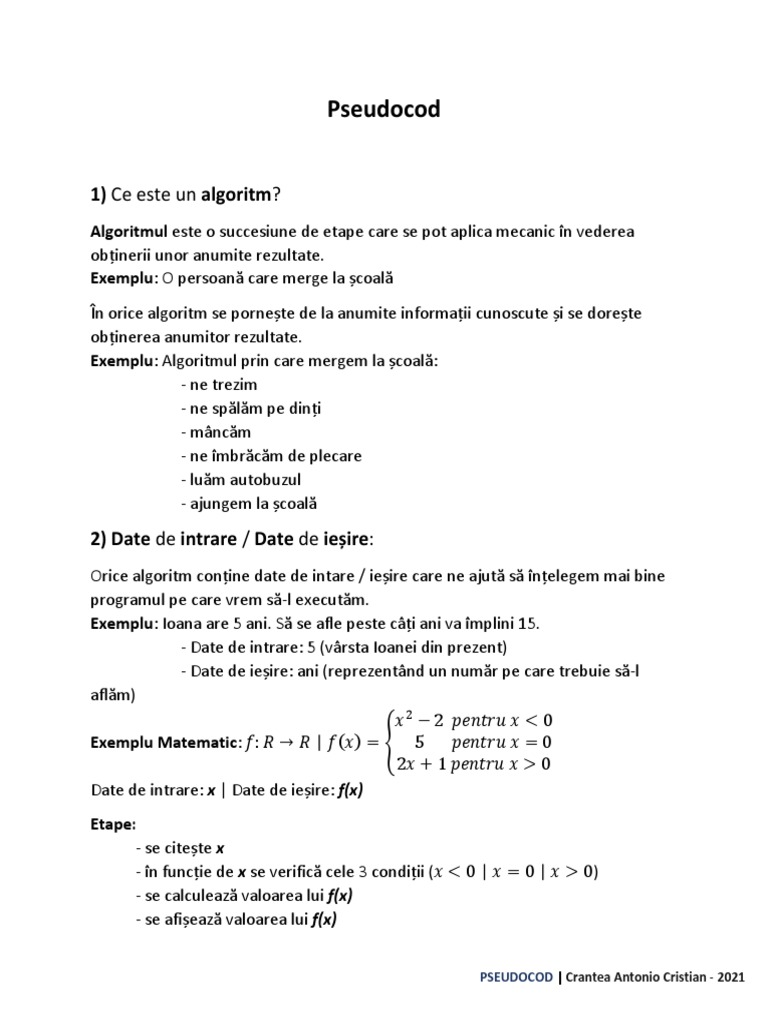 Pseudocod-C | PDF