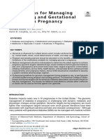 2023 OGClinNA Medications For Managing Preexisting and Gestational Diabetes in Pregnancy