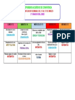 2° GRADO Horario Semanal Del 13 Al 17 Marzo