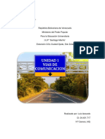 Unidad 1 Vias de Comunicacion Luis Acevedo Extension Ciudad Ojeda