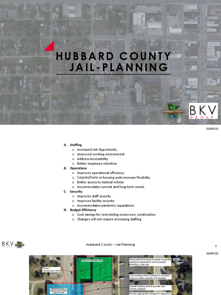 Hubbard Co Jail Planning PDF Prison