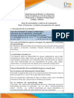 Guía de actividades y rúbrica de evaluación - Unidad 3 - Paso 4 - Proyectar y evaluar presupuestos de capital  (2)