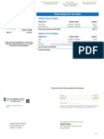 Utility Statement For Your Home: Current Vacant Charges