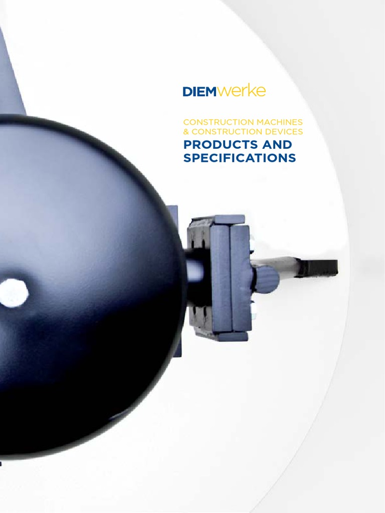 Diem Werke Construction Machines Overview | PDF | Crane (Machine ...